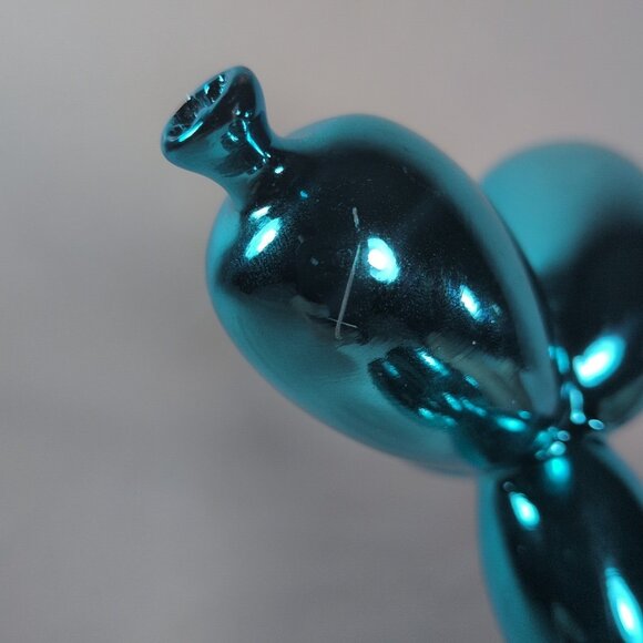 GP Green Tree Products Balloon Dog 6 1/2" Blue Chrome Jeff Koons Inspired - Picture 7 of 15